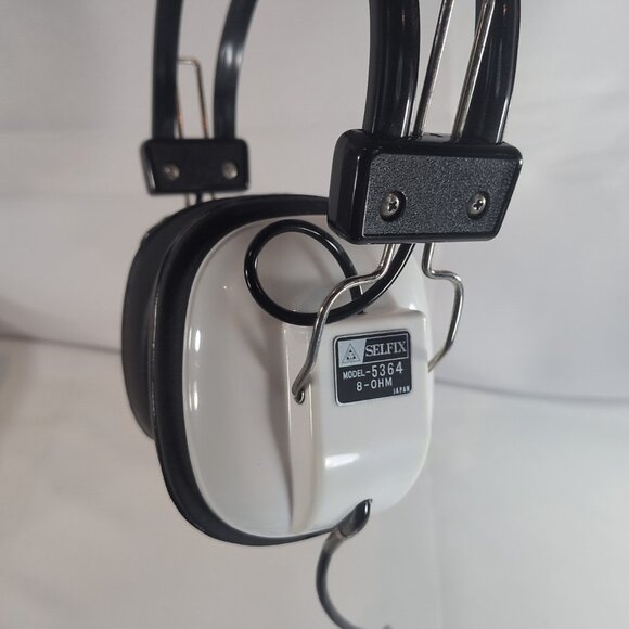 Selfix Stereo Headphone Model 5364 8 OHMS Impedance Vintage 1970s Tested Working - Picture 9 of 16